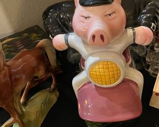 Police Officer Cookie Jar Road Hog Ceramic