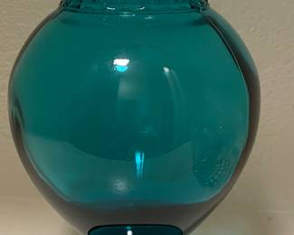 Vintage Blue Tiffin Dakota Drug Store Apothecary Glass