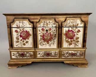 Apco Japan Hand Painted Jewelry Box
