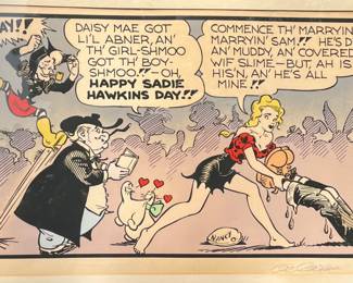 Al Capp, Sadie Hawkins Day, Lithograph On Paper, 1974
