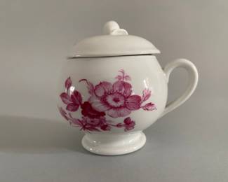 Richard Ginori Pink Rose In Raspberry Covered Cup
