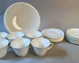 Collection Of White Fine China By Crown Staffordshire
