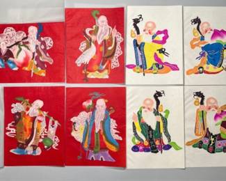 Collection Of Chinese Folk Paper Cut Portraits
