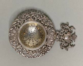Dutch Silver Tea Strainer
