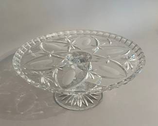 Crystal Footed Cake Stand
