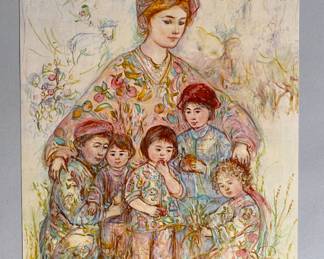 Edna Hibel, Mother Earth For World Food Program, 1983
