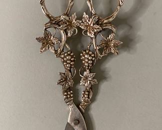 Dutch .90 Silver Grape Shears

