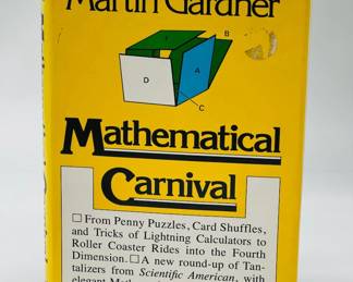 First Edition "Mathematical Carnival" Martin Gardner 1975