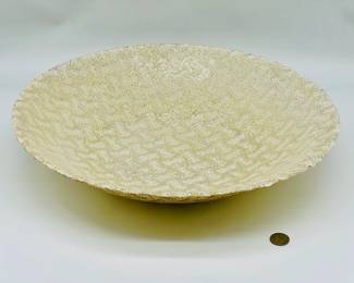 Stunning 15.5” Vintage Handmade Decorative Bowl