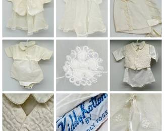 (3) Antique & Vintage Christening Outfits
