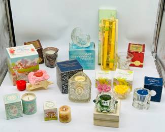 Vintage Avon Scented Candles & Candleholders