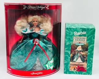 1995 Happy Holidays Barbie NRFB - 8th in Series