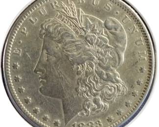 1883 S Morgan Silver Dollar Coin