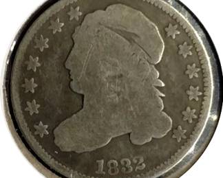 1832 Capped Bust Dime Coin