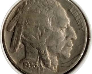 1936 P Buffalo Nickel Coin