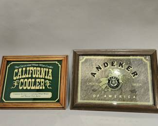 Lot 52 | Vintage Framed California Cooler and PBR Signs
