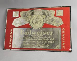 Lot 50 | Vintage Budweiser Mirror