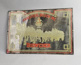 Lot 45 | Vintage Budweiser King of Beers Clydesdale Mirror