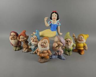 Lot 138 | Vintage Snow White & The Seven Dwarfs Ceramics