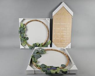 Lot 274 | Prinz At Home Kitchen Rules & Beaded Wreaths