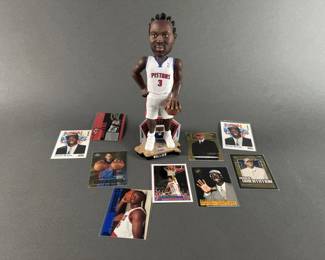 Lot 229 | NBA Rookie Cards and Pistons Bobble Head