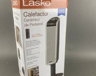Lot 271 | Lasko Ceramic Pedestal Heater With Digital Remote