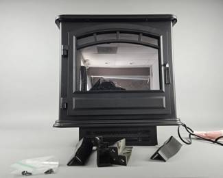 Lot 287 | Style Selections Electric Fireplace Stove Heater