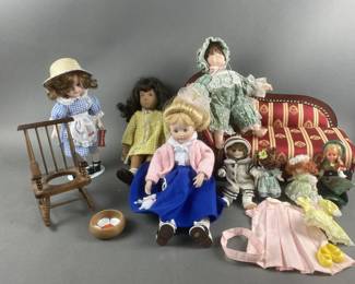 Lot 148 | Vintage Porcelain Dolls & More