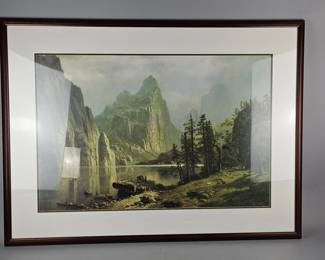 Lot 87 | MercedRiver,YosemiteValley by A. Bierstadt Print