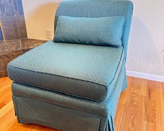 Teal Slipper Chair