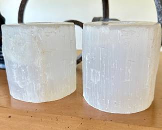 Selenite Candle Tealight Holders