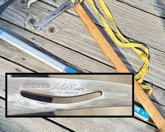 REI Ice Axe and MONT-BLANC ‘Charley Moser’ CHAMONIX