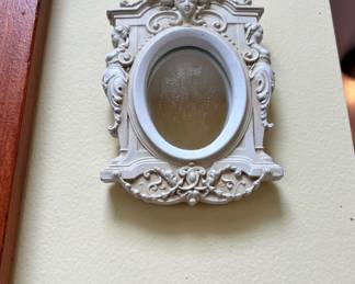 Small White Edwardian Mirror