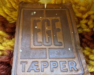 1960's Ege Taepper Abstract Block Rug