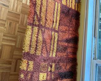 1960's Ege Taepper Abstract Block Rug