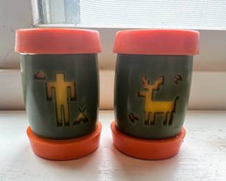  St. Labre Plastic Salt Pepper Shakers