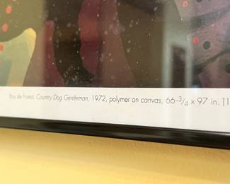 Framed Print "Country Dog Gentlemen" by Roy De Forest
