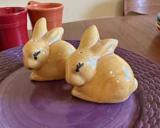 Ceramic Bunny Salt & Pepper Shakers