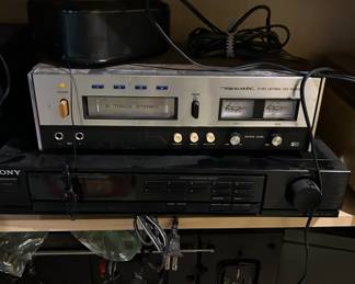 Realistic 8 Track Player - TR-882, Sony Digital AM/FM Stereo Tuner - ST-JX401