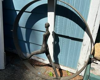 Wrought Iron Male Outdoor Sculpture