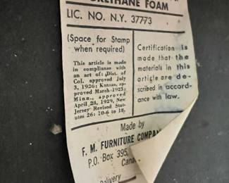 F.M. Furniture Company MCM Dining Chairs with Green & Yellow Leather Seats