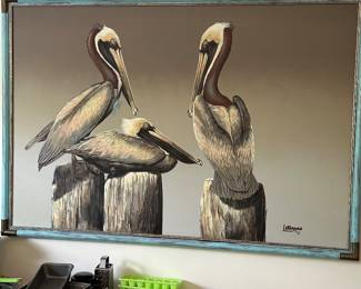 Letterman pelican painting $100.00
SOLD