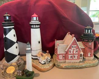 Lefton lighthouses.  Many other lighthouses beginning at $1.00 on Saturday