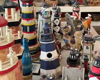 Lighthouse collection from various ocean sites.  Priced individually. Some are Lefton.