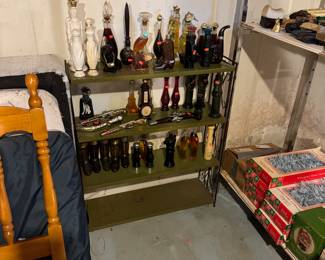 Metal shelf
Avon Bottles