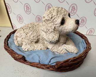 Doggie Figurine & Bed