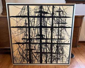 Large Wall Hanging “Masts” by William Seaman