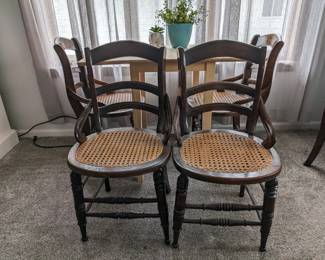 Wood/ Cane Chairs
