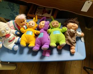 Teletubbies Dolls, Baby Dill Pickles Rugrat Doll, Russ Troll Doll