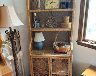 Wicker Shelf/Storage Cabinet